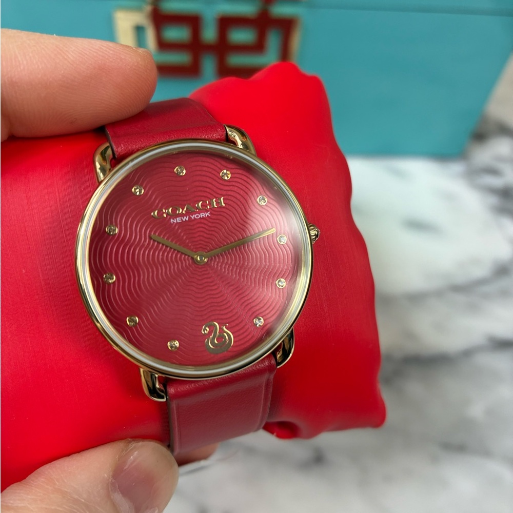 Stunning! Coach Women's Red Lunar New Year Elliot Watch